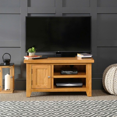PPS Oak : Kệ Ti Vi Gổ Sồi 1 Cánh + 2 Ngăn